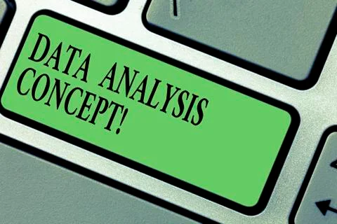 Handwriting text writing Data Analysis Process. Concept meaning the procedures Stock Photos