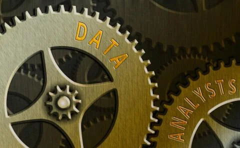 Handwriting text writing Data Analysts. Concept meaning Programmer Design and 库存插图