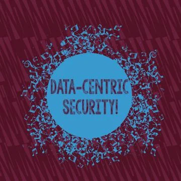 Handwriting text writing Data Centric Security. Concept meaning Identify and イラスト素材