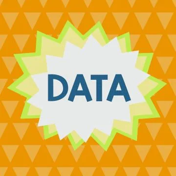 Handwriting text writing Data. Concept meaning Piece of information Facts and イラスト素材