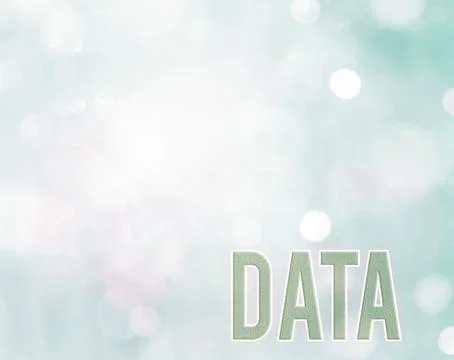 Handwriting text writing Data. Concept meaning Piece of information Facts and Stock Illustration