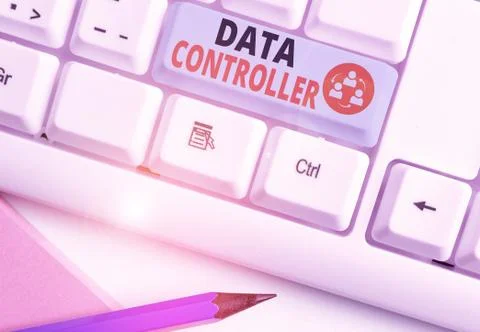 Handwriting text writing Data Controller. Concept meaning demonstrating who Stockfoto's