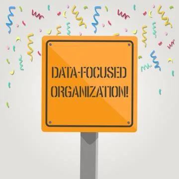 Handwriting text writing Data Focused Organization. Concept meaning capture a Illustrazione stock