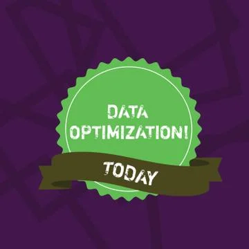 Handwriting text writing Data Optimization. Concept meaning process that Stock Illustration