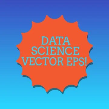 Handwriting text writing Data Science photo Eps. Concept meaning Digital Stock Illustration