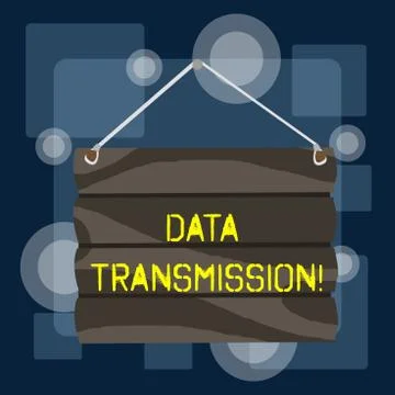 Handwriting text writing Data Transmission. Concept meaning sending data Illustrazione stock