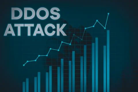 Handwriting text writing Ddos Attack. Concept meaning perpetrator seeks to make イラスト素材