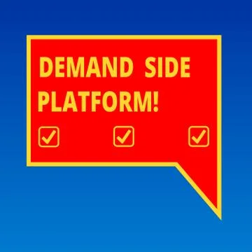 Handwriting text writing Deanalysisd Side Platform. Concept meaning Software Illustrazione stock