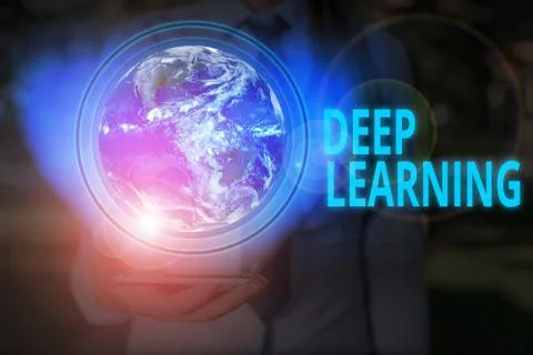 Handwriting text writing Deep Learning. Concept meaning the collection of Stock Photos