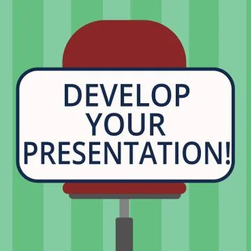 Handwriting text writing Develop Your Presentation. Concept meaning improve the イラスト素材