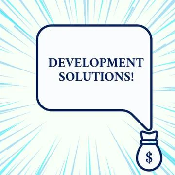 Handwriting text writing Development Solutions. Concept meaning Efficient イラスト素材