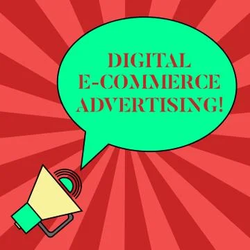 Handwriting text writing Digital E Commerce Advertising. Concept meaning Trading Illustrazione stock