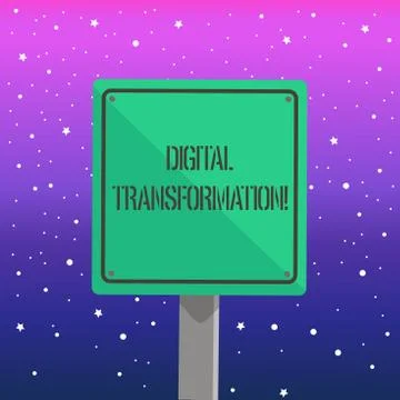 Handwriting text writing Digital Transformation. Concept meaning includes tec Stockillustratie