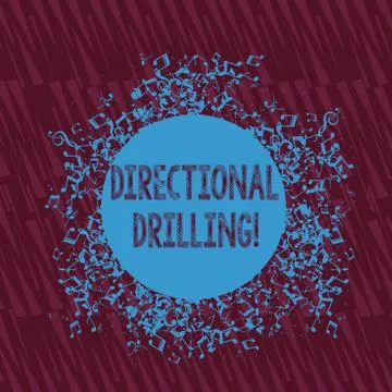 Handwriting text writing Directional Drilling. Concept meaning drilling for oil Stock Illustration