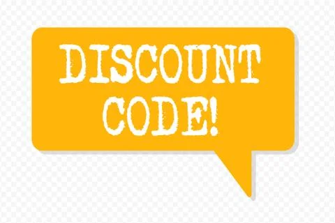 Handwriting text writing Discount Code. Concept meaning Series of letters or Stock Illustration