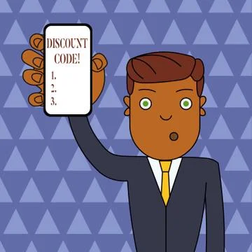 Handwriting text writing Discount Code. Concept meaning Series of letters or イラスト素材