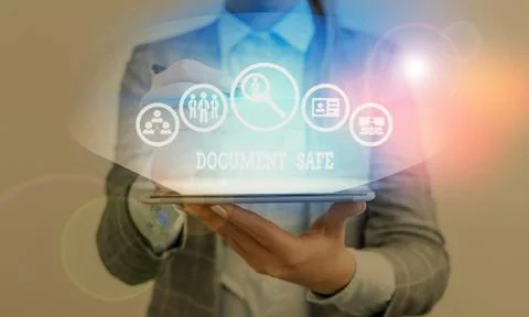Handwriting text writing Document Safe. Concept meaning keep your important 스톡 사진