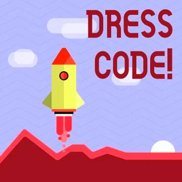 Handwriting text writing Dress Code. Concept meaning Rules of what you can wear Stock-Illustration