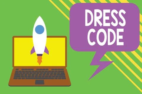 Handwriting text writing Dress Code. Concept meaning an accepted way of dressing Stock Illustration