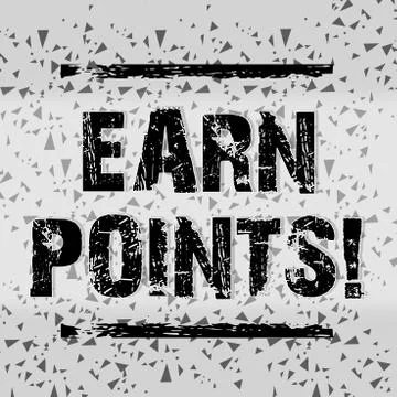 Handwriting text writing Earn Points. Concept meaning collecting scores in order 스톡 일러스트