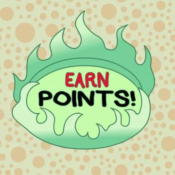 Handwriting text writing Earn Points. Concept meaning collecting scores in order Stock Illustration