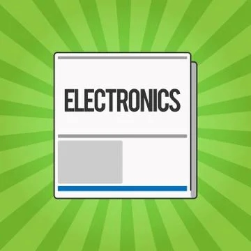 Handwriting text writing Electronics. Concept meaning Circuits or devices using Stock Illustration