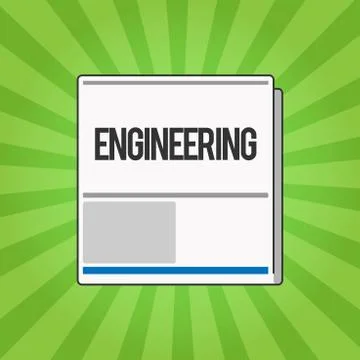 Handwriting text writing Engineering. Concept meaning Science concerned with  イラスト素材