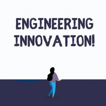 Handwriting text writing Engineering Innovation. Concept meaning Process Stock Illustration