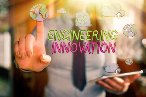 Handwriting text writing Engineering Innovation. Concept meaning Process Stockfoto's