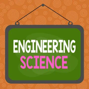 Handwriting text writing Engineering Science. Concept meaning deal with physical Illustrazione stock