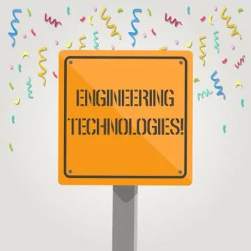 Handwriting text writing Engineering Technologies. Concept meaning applicatio Stock Illustration