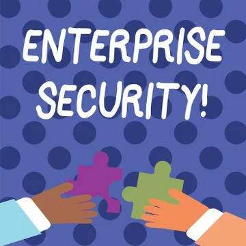 Handwriting text writing Enterprise Security. Concept meaning decreasing the イラスト素材