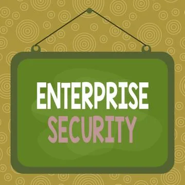 Handwriting text writing Enterprise Security. Concept meaning decreasing the イラスト素材