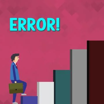 Handwriting text writing Error. Concept meaning state or condition of being Stock-Illustration