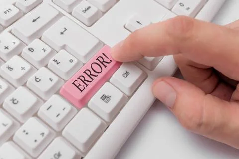 Handwriting text writing Error. Concept meaning state or condition of being Stock Photos