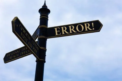Handwriting text writing Error. Concept meaning state or condition of being 스톡 사진