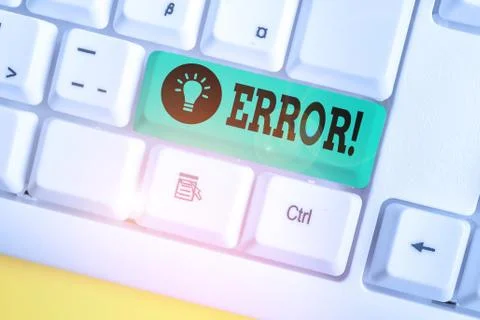 Handwriting text writing Error. Concept meaning state or condition of being Foto stock