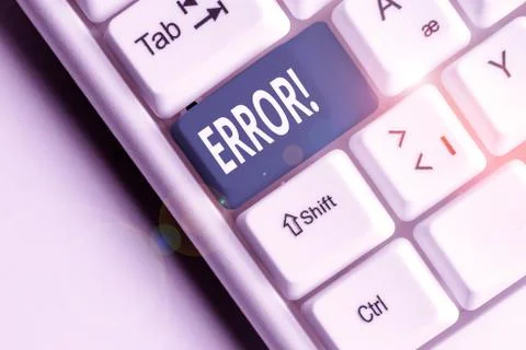 Handwriting text writing Error. Concept meaning state or condition of being Foto stock