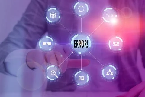 Handwriting text writing Error. Concept meaning state or condition of being Foto stock