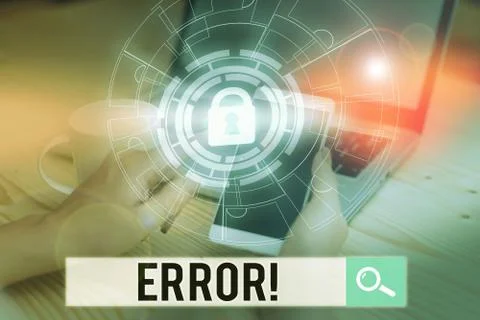 Handwriting text writing Error. Concept meaning state or condition of being Foto stock