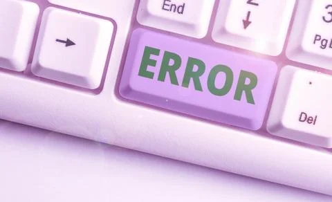 Handwriting text writing Error. Concept meaning mistake Condition of being wrong Foto stock