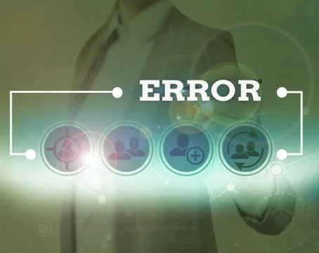 Handwriting text writing Error. Concept meaning mistake Condition of being wrong Stock-Fotos