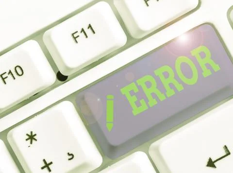 Handwriting text writing Error. Concept meaning mistake Condition of being wrong Foto stock