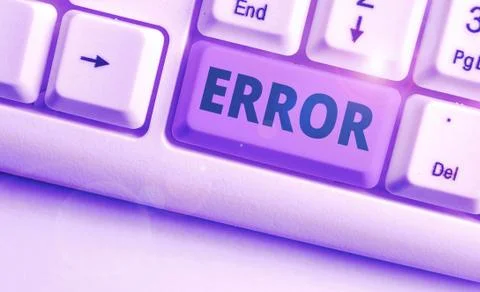Handwriting text writing Error. Concept meaning mistake Condition of being wrong Stock-Fotos