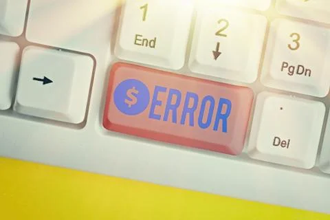Handwriting text writing Error. Concept meaning mistake Condition of being wrong Stock-Fotos