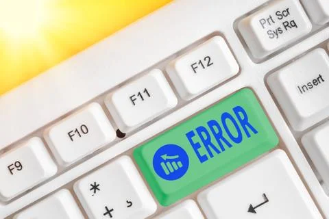 Handwriting text writing Error. Concept meaning mistake Condition of being wrong Foto stock