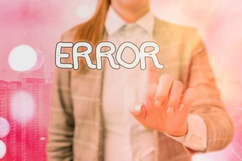 Handwriting text writing Error. Concept meaning state or condition of being 写真素材