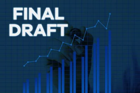 Handwriting text writing Final Draft. Concept meaning final version of something Illustrazione stock