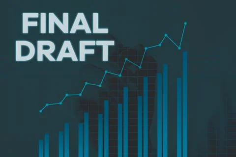 Handwriting text writing Final Draft. Concept meaning final version of something Illustrazione stock