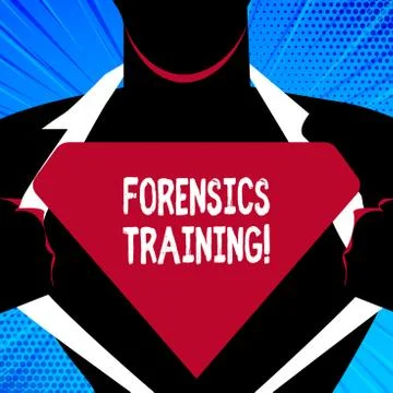 Handwriting text writing Forensics Training. Concept meaning scientific methods Stock Illustration
